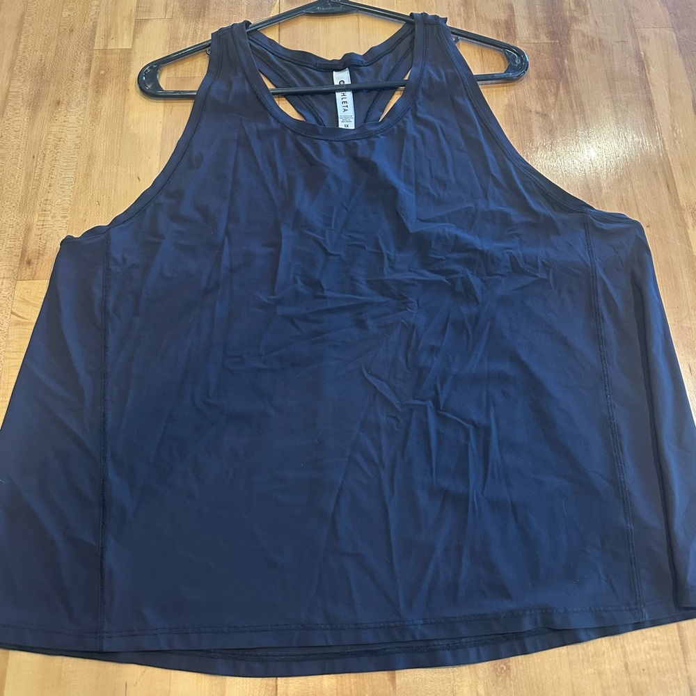 Women's Athleta Black Workout Tank Top, Size 1X